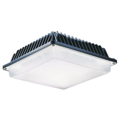 MaxLite 2650 Lumens, White, Battery Backup, 25W LED Canopy Light, 277V, Dimmable