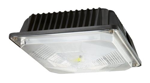 MaxLite 40W LED Canopy Light, 0-10V Dimmable, 3845 lm, 120V-277V, 5000K, Bronze