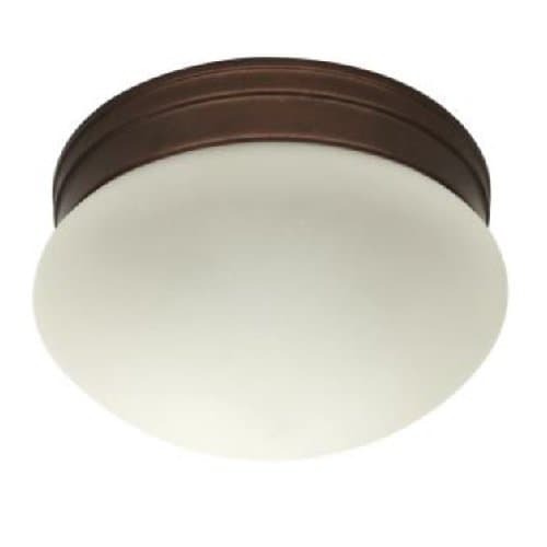 MaxLite Oil-Rubbed Bronze, Large 24W LED Mushroom 9 In Ceiling Mount Fixture, 2700K