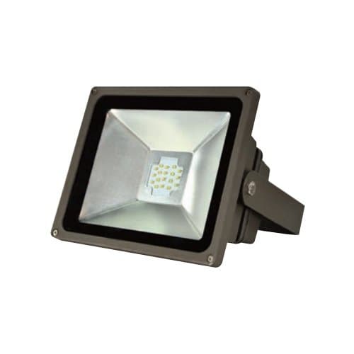 MaxLite 25 Watt LED Small Flood Light, Black, Small Yoke Mount