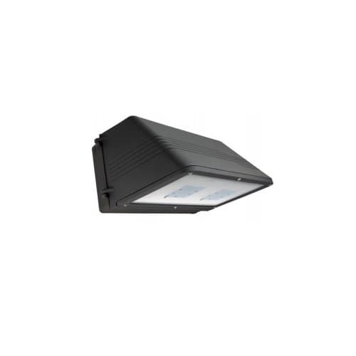 MaxLite 40 Watt 5000K LED Small Wall Pack, Black, with EM Battery Backup