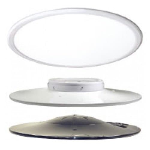 MaxLite 45 Watts 3500K 24" Diameter LED Round Pendant, White