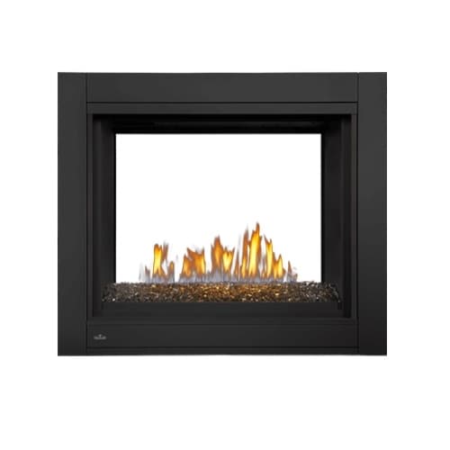 Napoleon Ascent See Through Vent Fireplace w/ Glass Bed, Natural Gas