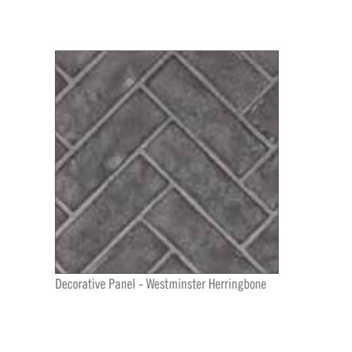 Napoleon 36-in Decorative Panels for Altitude X Fireplace, Grey Herringbone