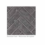 Napoleon 42-in Decorative Panels for Altitude X Fireplace, Grey Herringbone