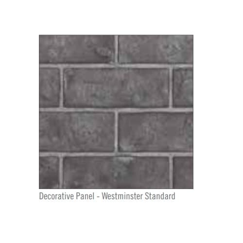 Napoleon 36-in Decorative Panel for Riverside Fireplace, Grey Standard