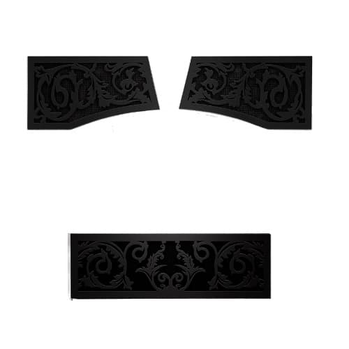 Napoleon Victorian Ornamental Insets for Vittoria Gas Fireplace, Metallic Black