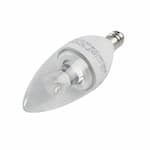 NaturaLED 4.5W LED B11 Bulb, Dimmable, E12, 325 lm, 120V, 5000K, Clear