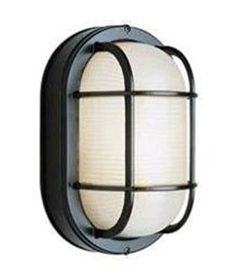 NaturaLED 10W LED Bulkhead Wall Light, 5000K - Black