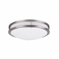 18W 12-in LED Modern Flush Mount Light, Dim, 120V, SelectableCCT, NI