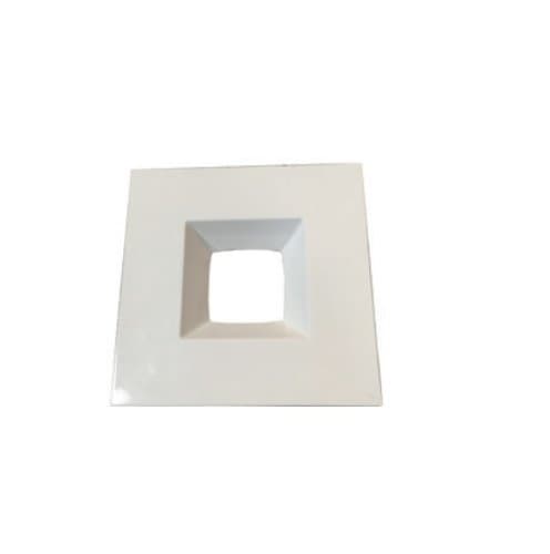 NaturaLED 6-in Square Recessed Trim for LED Recessed Downlight, White, 10PK