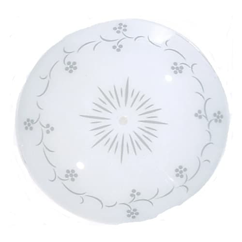 Nuvo 13-in Grape Pattern Round Glass Lamp Shade, White