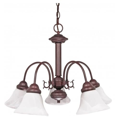 Nuvo 60W 24" Ballerina Chandelier Light, Old Bronze