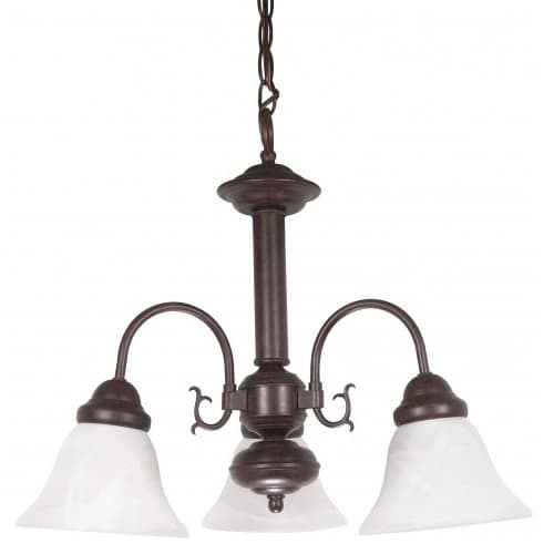 Nuvo 60W 20" Ballerina Chandelier Light, Old Bronze