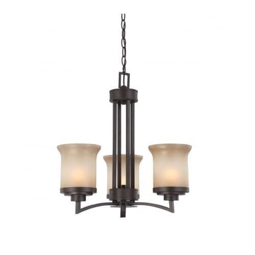 Nuvo Harmony Chandelier, Saffron Glass