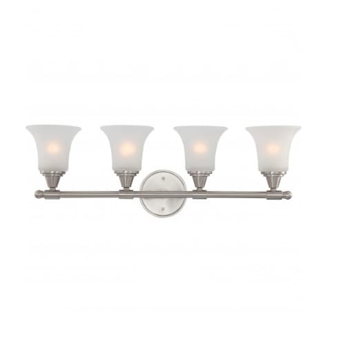 Nuvo Surrey Vanity Light, Frosted Glass