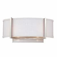 60W 2-Light Wall Sconce, Brushed Nickel