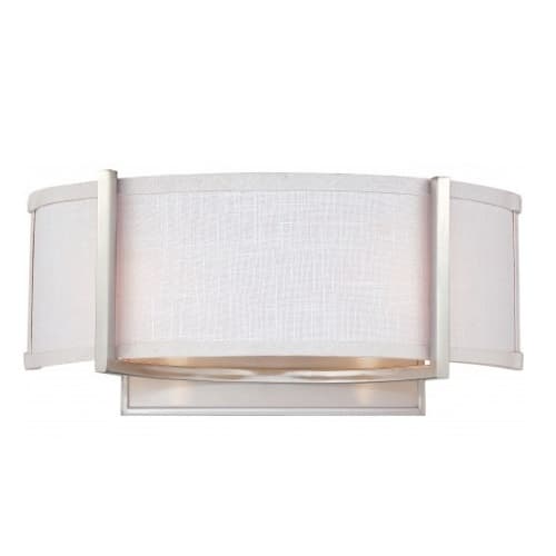 Nuvo 60W 2-Light Wall Sconce, Brushed Nickel