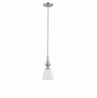 100W Patton Mini Pendant, Brushed Nickel