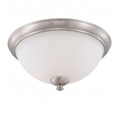 Nuvo 100W Patton Flush Mount, Brushed Nickel