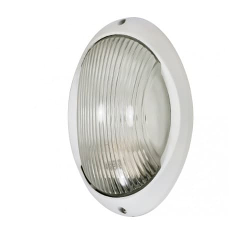 Nuvo 11-in Bulk Head Fixture, Large Oval, White