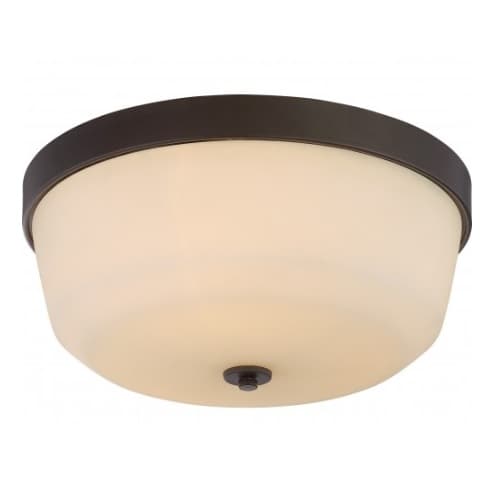 Nuvo Laguna LED Flush Mount Ceiling Light, Forest Bronze