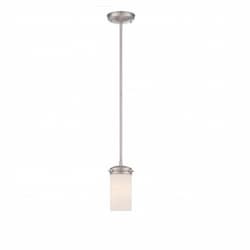 Polaris Mini Pendant Light, White Opal Glass