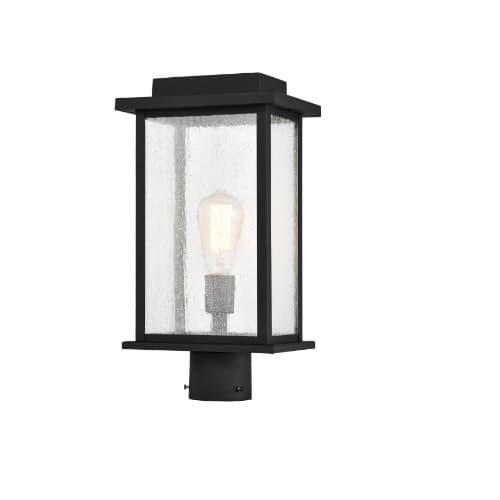 Nuvo 17-in Sullivan Outdoor Post Light Fixture w/o Bulb, 120V, Matte Black