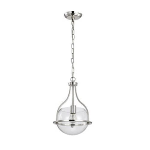 Nuvo 10-in Amado Pendant Light Fixture w/o Bulb, 120V, Polished Nickel