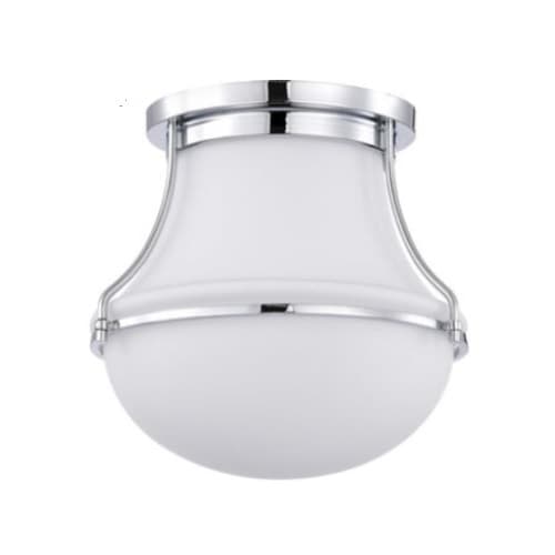 Nuvo 10-in Valdora Flush Mount Fixture w/o Bulb, 120V, Polished Nickel