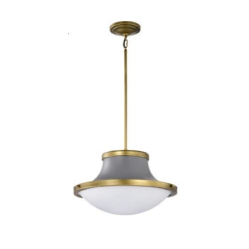 Nuvo 18-in Lafayette Pendant Fixture w/o Bulbs, 3-Light, 120V, G/NB