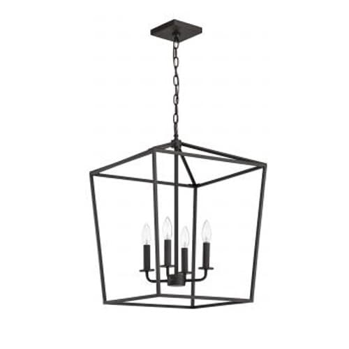 Nuvo Emma Large Pendant Fixture w/o Bulbs, 4-Light, 120V, Dark Bronze