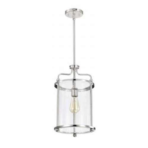 Nuvo Yorktown Pendant Fixture w/o Bulb, 120V, Polished Nickel