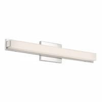 Slick LED 25" Vanity Light Fixture, Polished Nickel, Frosted Acrylic