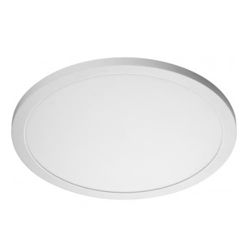 Nuvo 30W Round 19 Inch LED Flush Mount, Dimmable, 4000K, White