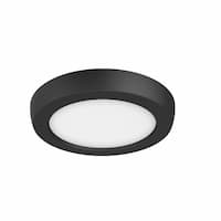 5-in 9W LED Blink Flush Mount, Round, 120V, CCT Selectable, Black