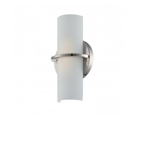 Nuvo 10W Tucker LED Wall Sconce, Polished Nickel, 3000K