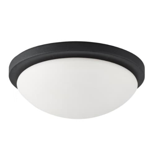 Nuvo 13-in 18W LED Button Flush Mount, Dim, 120V, SelectCCT, Matte Black