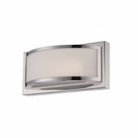 4.8W Mercer LED Wall Sconce Light, Polished Nickel