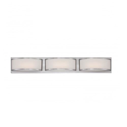 Nuvo 14.4W Mercer LED Wall Sconce Light, Brushed Nickel