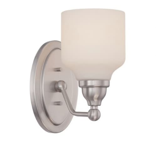 Nuvo 9.8W Kirk LED Vanity Light, 1-Light, Polished Nickel