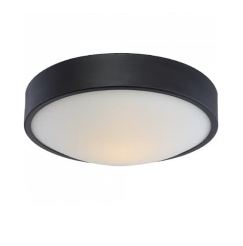 Nuvo 16W Perk 13in LED Flush Mount, Aged Bronze