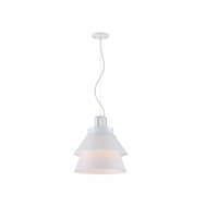 13-in 12.8W LED Pendant Light, Dimmable, 870 lm, 120V, 2700K, White