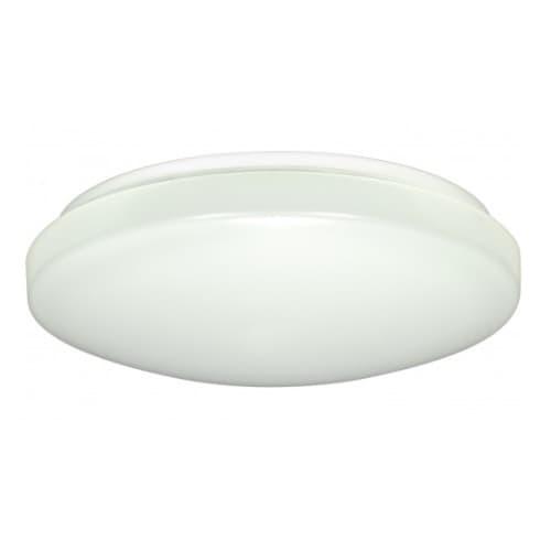 Nuvo 11" LED Flush Mount Light Fixture, White, Acrylic, Dimmable