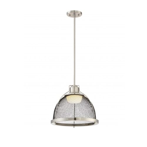 Nuvo 15W Tex LED Pendant Light, Large, Brushed Nickel