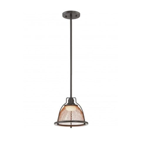 Nuvo 12W Tex LED Pendant Light, Small, Bronze