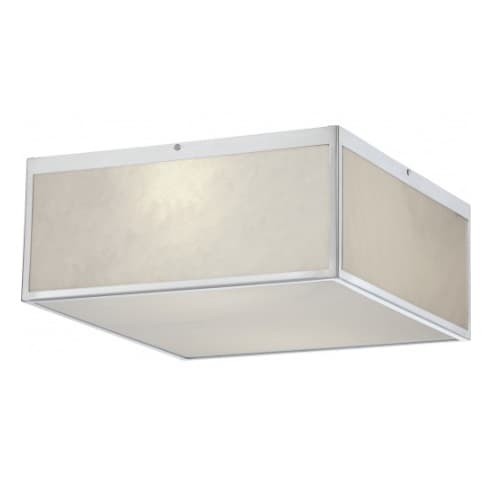 Nuvo 32W LED Flush Fixture w/ Gray Marbleized Acrylic Panels, Brushed Nickel