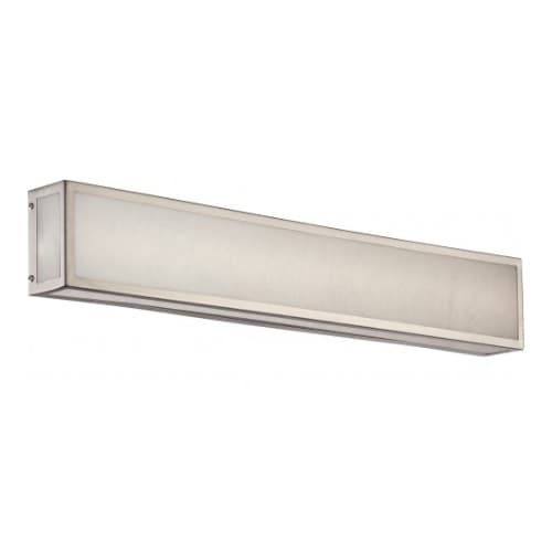 Nuvo 26W LED Vanity Fixture w/ Gray Marbleized Acrylic Panels, Brushed Nickel