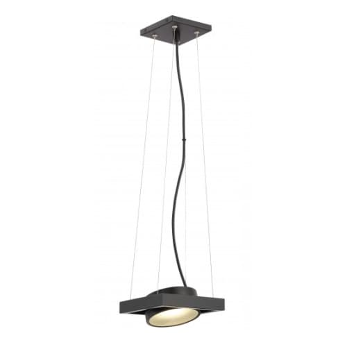 Nuvo 15W LED Hawk Pendant Light w/ Pivoting Head, Black, 3000K