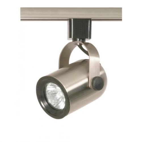 Nuvo 50W Track Light, MR16, Round Back, 1-Light, Brushed Nickel